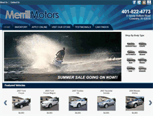 Tablet Screenshot of merrillmotors.com